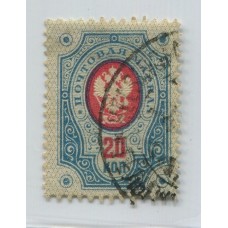 FINLANDIA 1891 YV 43 ESTAMPILLA USADA 22 EUROS